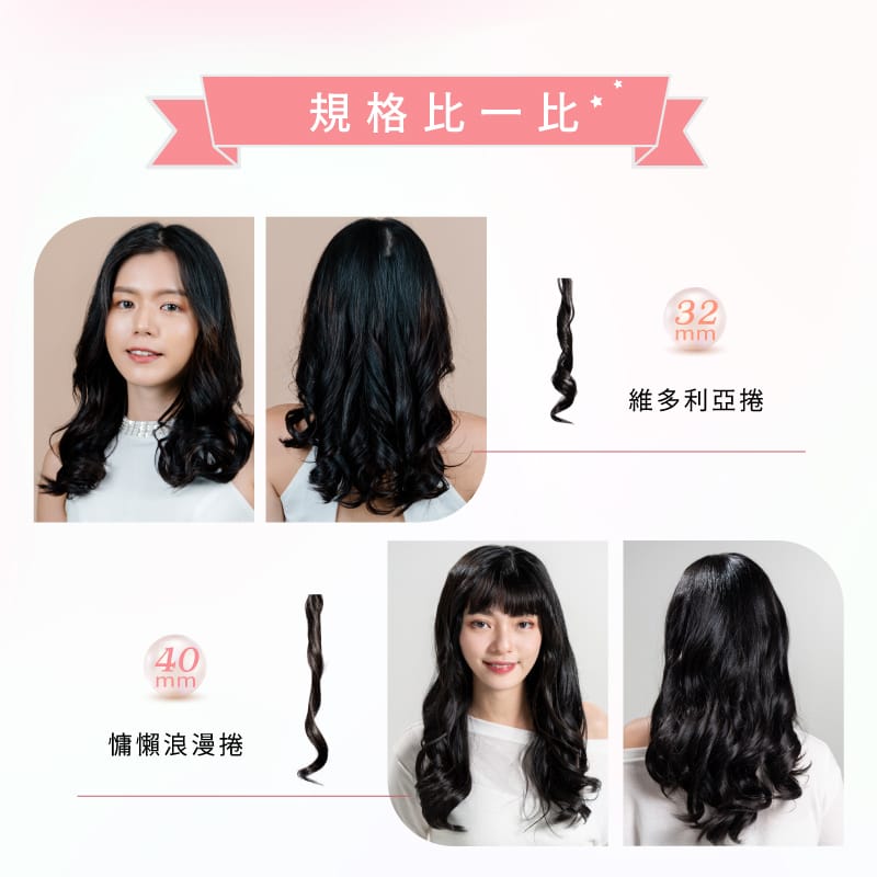 【MUNICHI 沐尼黑團購5折起】負離子溫控自動捲髮器 電